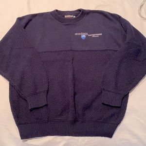 Penn State cotton navy casual long sleeve sweater, M, NWOT